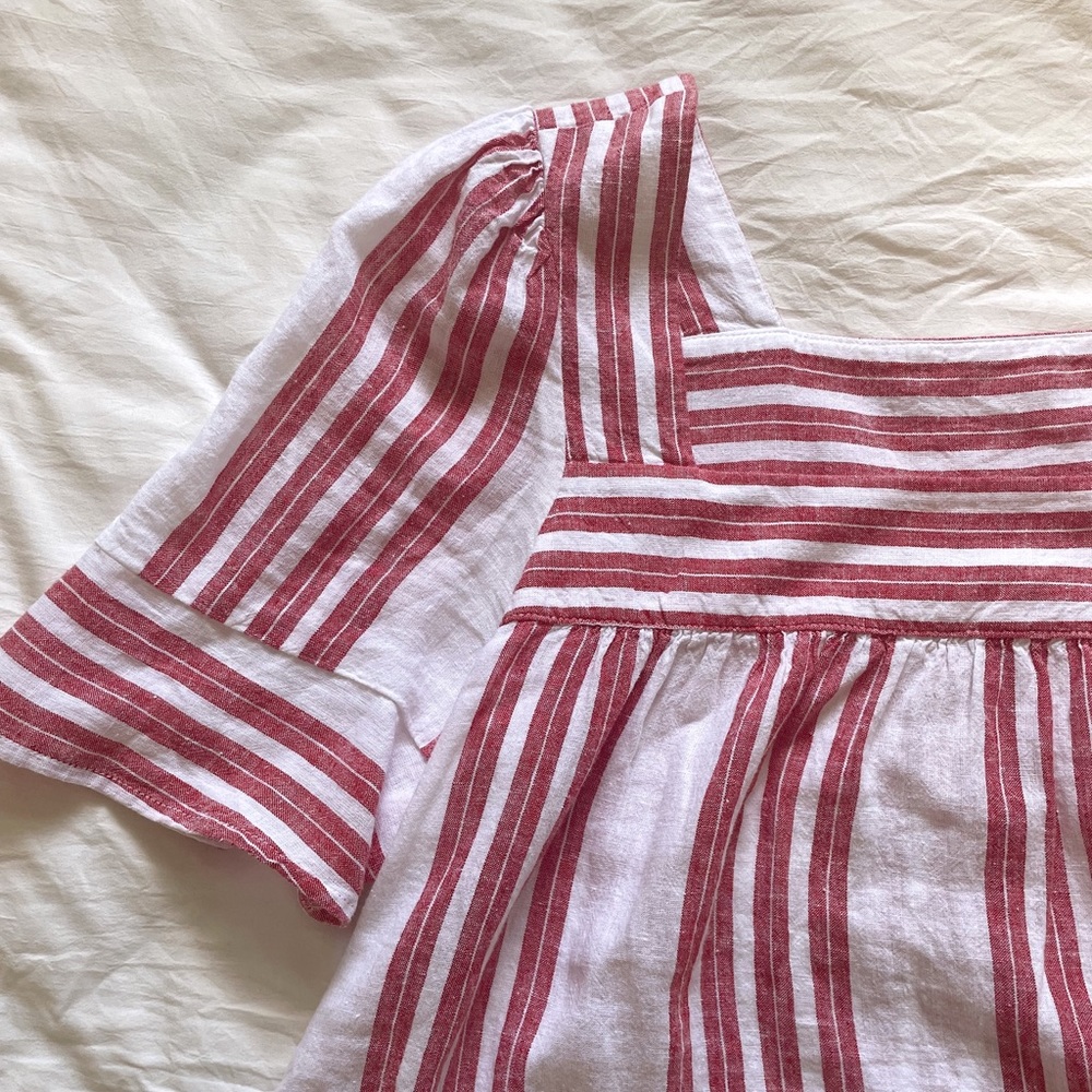 Stripe Shirt - Square Neck - Old Navy - S - Worn once